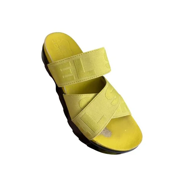 Sorel Womens Roaming Sport Slide Sandals Yellow Bolt & Black Casual Wear - Picture 4 of 15